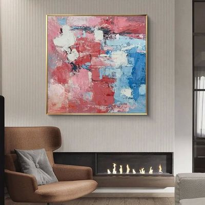 OEM Home Decor Wall Art Hand Painted Canvas Oil Painting Abstract Colorful Modern