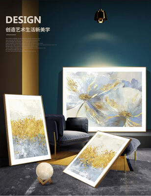 Customized Size Abstract Style Hand Painted Oil Painting Canvas Wall Art