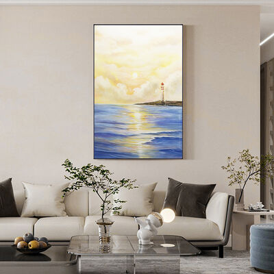 Customizable Size Modern Textured Canvas Handmade Abstract Landscape Hand Painted Oil Painting