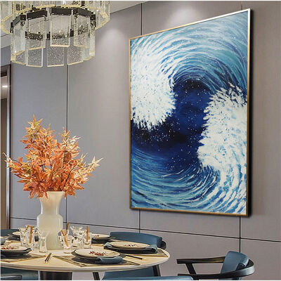 100% Hand Painted Modern Abstract Oil Painting Customized Size Canvas Wall Art for Luxury Home Decor