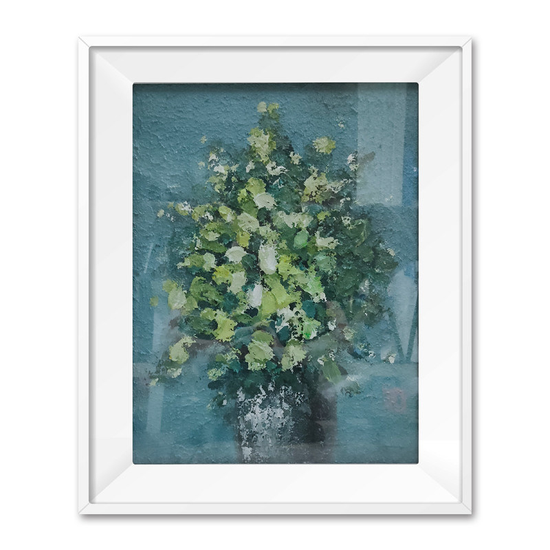 Pure Hand Painted Modern Abstract Texture Mural Oil Painting for Customizable Hotel Home Entrance Decorative Flower Art